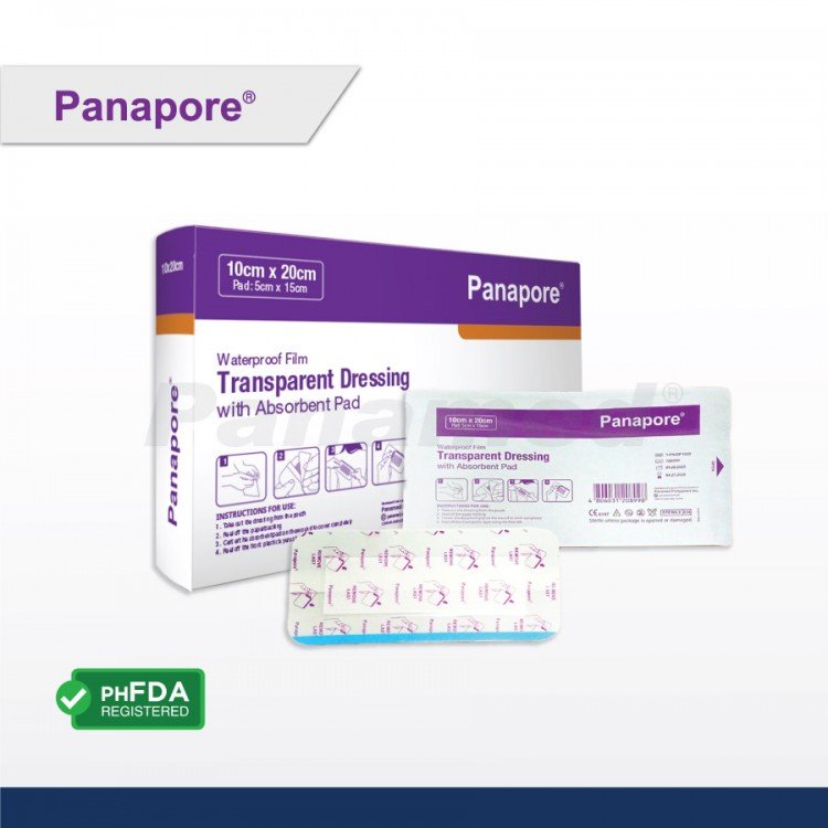 Panapore Transparent Dressing w/ Pad 10x20cm (sold by box of 20s)